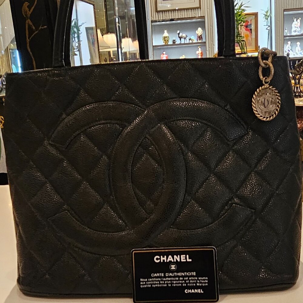 Vintage Chanel Medallion Tote Bag